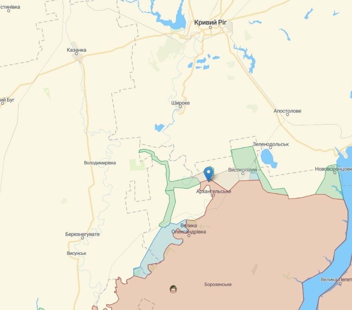 Ивановка херсонская область карта