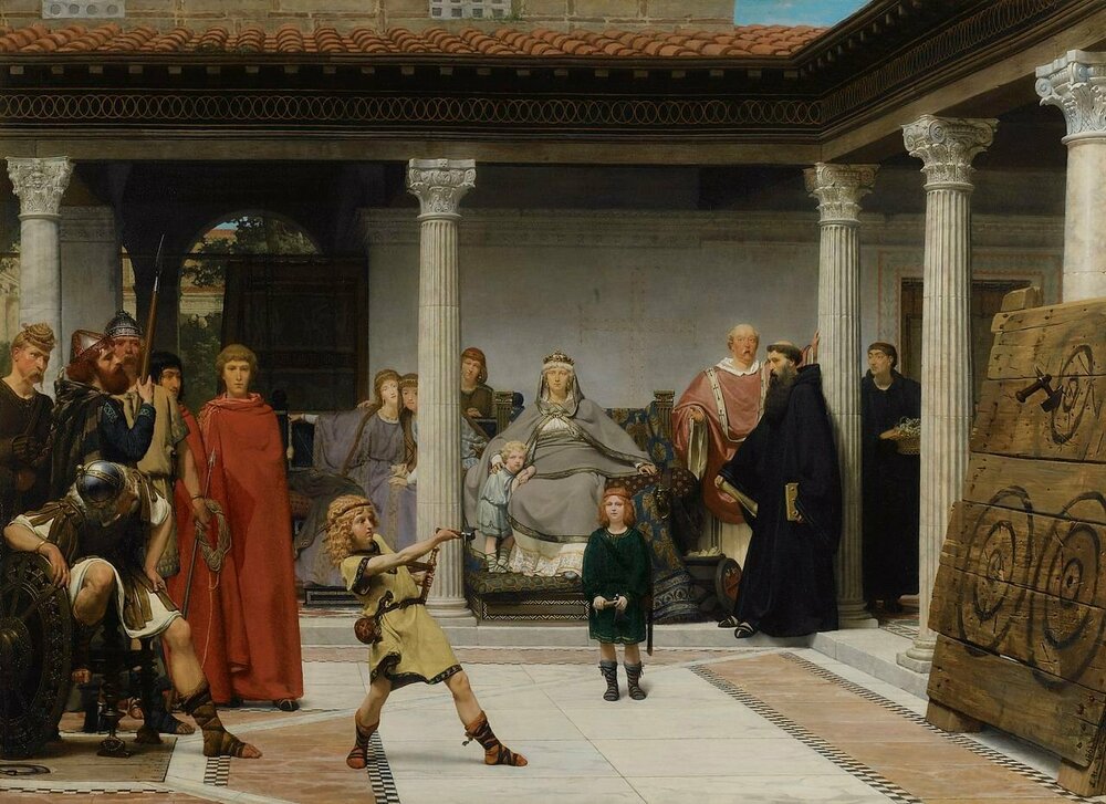 1280px-Sir_Lawrence_Alma-Tadema_-_Education_of_the_children_of_Clovis.jpg